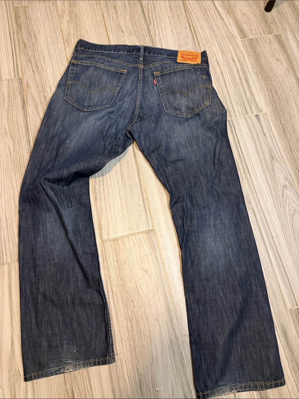 Levi's Men's Dark Blue Straight-Leg Jeans